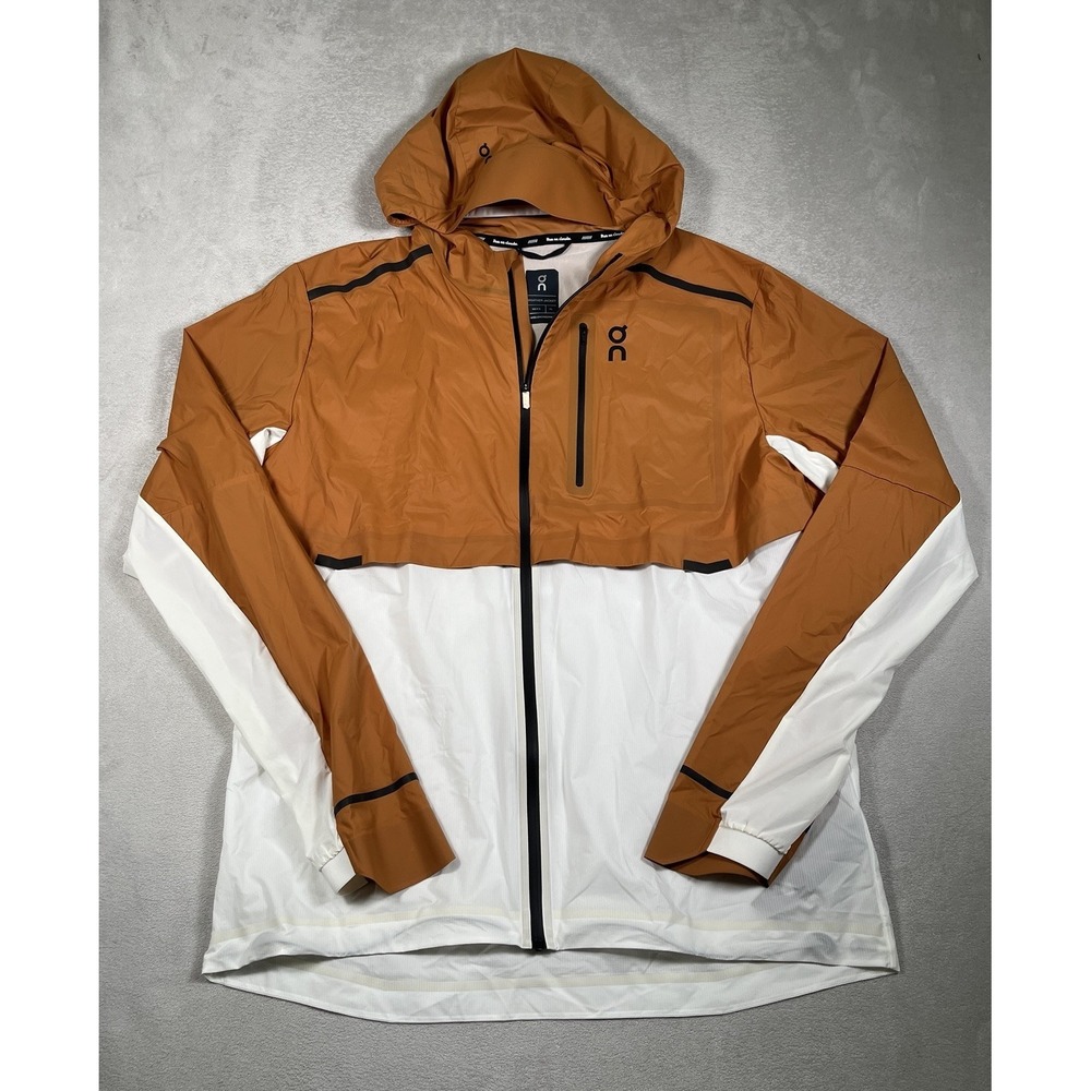 On Cloud Weather Windbreaker Running Jacket - Men's XL ~ Pecan White - *NWOT